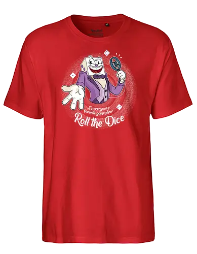 Roll the Dice - dice, würfel, dm, gamemaster - Fairtrade T-Shirt