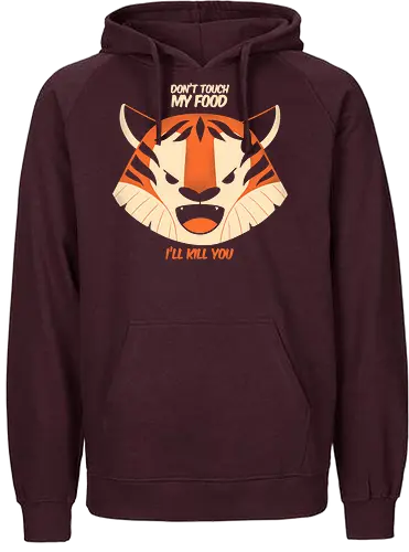 My food - touchy, tiger, food, essen - Fairtrade Hoodie