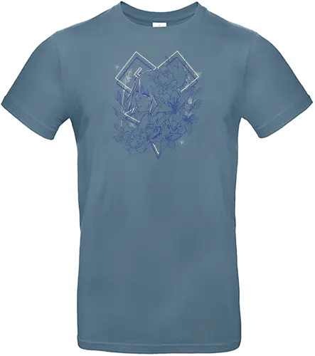 Aqua's Blossom - blüten, rose, peony, pfingstrose, Lilly, Lilie, girl - Standard T-Shirt