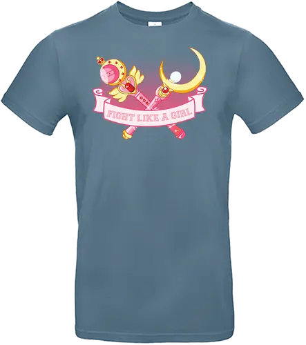 Fight Like A Girl - sailor, moon, mond, manga, anime, magic, kampf - Standard T-Shirt