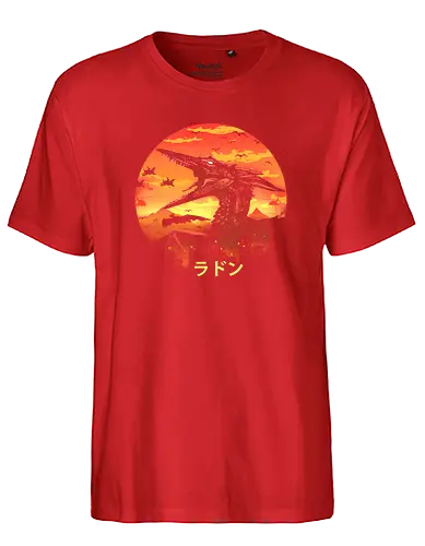 Kaiju Kaiju - kaiju, pterodactylus, monster, japan, nippon, film, movie - Fairtrade T-Shirt