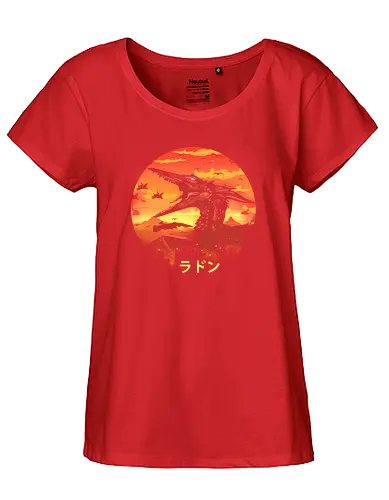 Kaiju Kaiju - kaiju, pterodactylus, monster, japan, nippon, film, movie - Fairtrade Girl Shirt