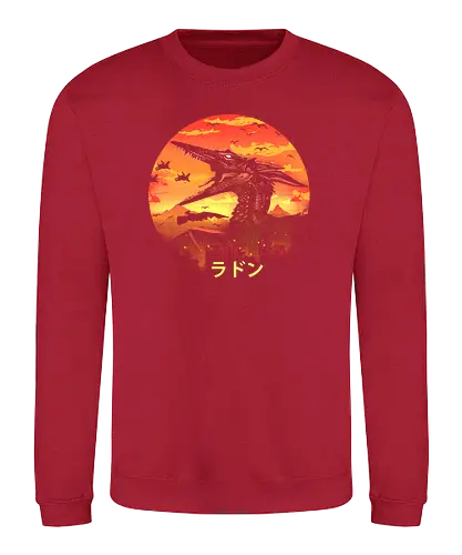 Kaiju Kaiju - kaiju, pterodactylus, monster, japan, nippon, film, movie - Sweatshirt