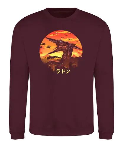 Kaiju Kaiju - kaiju, pterodactylus, monster, japan, nippon, film, movie - Sweatshirt