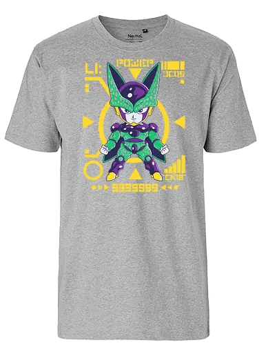 Powerful villain - dragon, ball, cell, anime, manga - Fairtrade T-Shirt