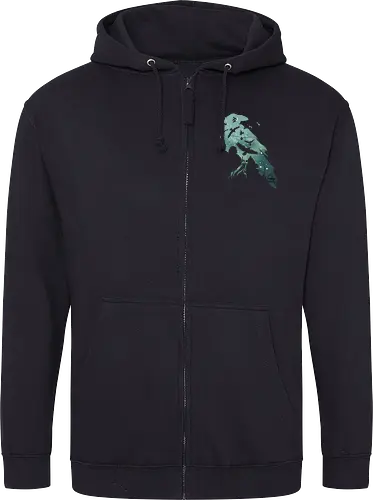 Murder of Crows - crow, krähe, game, lied, eis, feuer, snow, wall, throConsole - Zip Hoodie