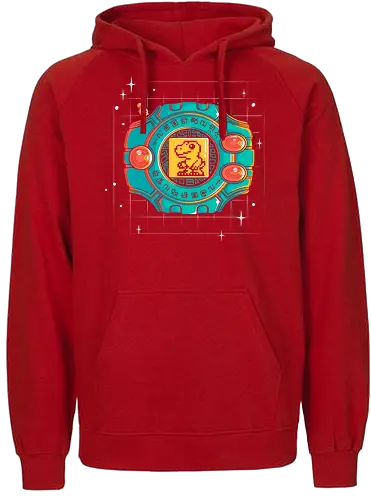 Digivice Retrô - digital, monster, anime - Fairtrade Hoodie