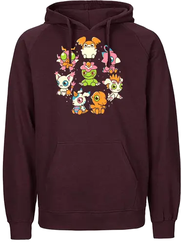 DigiFriends - digital, monster, anime - Fairtrade Hoodie