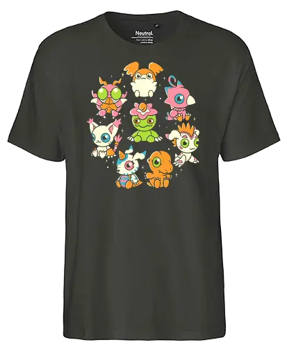 DigiFriends - digital, monster, anime - Fairtrade T-Shirt