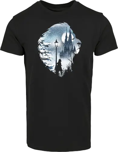 Mystical Winter - lion, white witch, winter, löwe, aslan, cupboard, schrank, fantasy, märchen, lucy - Hausmarke Shirt