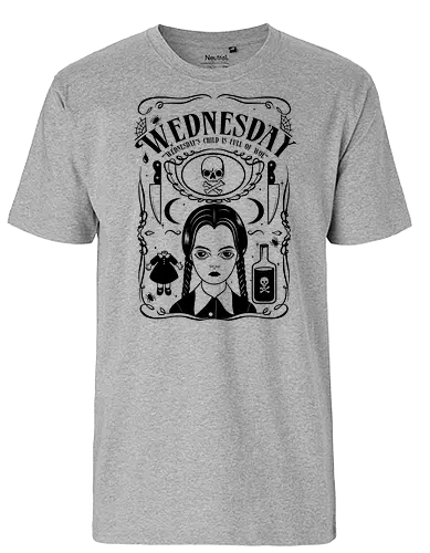 Wednesday - addams family, wednesday, wednesday addams - Fairtrade T-Shirt