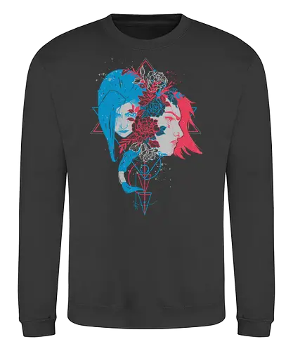 Sister's Blossom - League, Legends, gaming, Vi, Powder - Sweatshirt