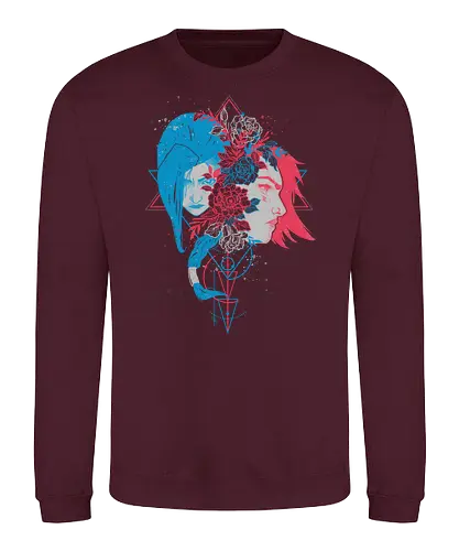 Sister's Blossom - League, Legends, gaming, Vi, Powder - Sweatshirt