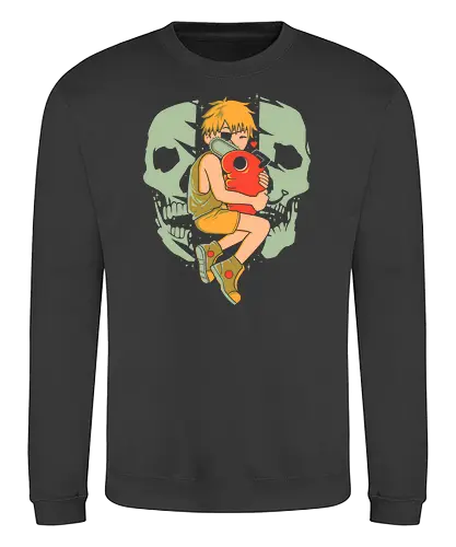 Best Friends - chainsaw, man, devil, anime, manga - Sweatshirt