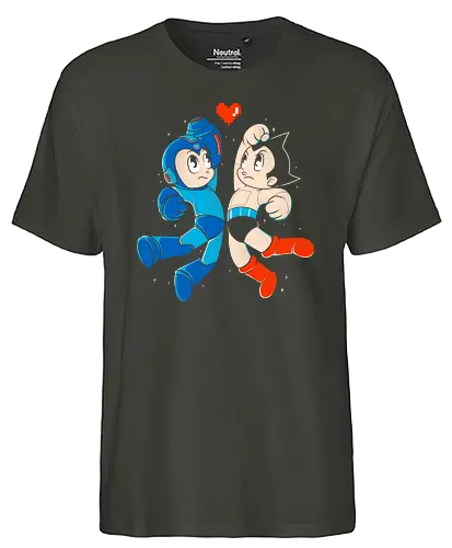 Mega Astro - astro, mega, gaming, anime, mashup - Fairtrade T-Shirt