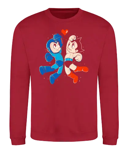 Mega Astro - astro, mega, gaming, anime, mashup - Sweatshirt