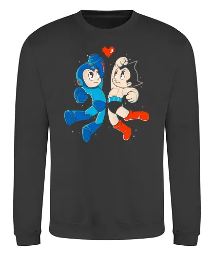 Mega Astro - astro, mega, gaming, anime, mashup - Sweatshirt