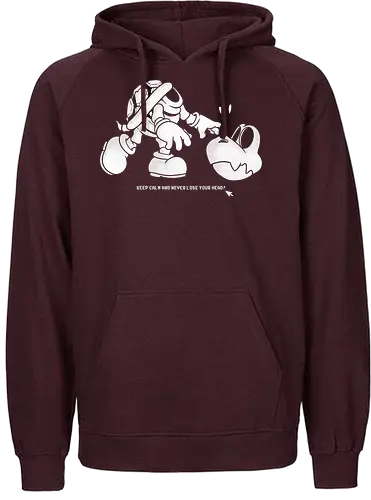 Keep Calm - mario, plumber, skelett, skeleton, gaming - Fairtrade Hoodie