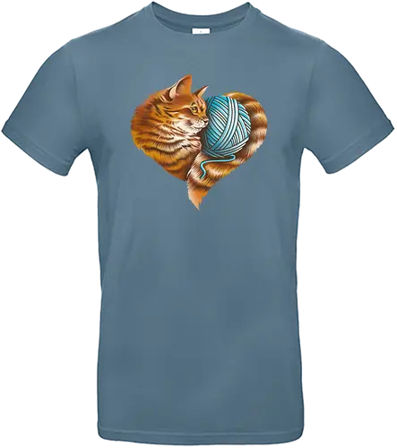 Cat Love - love, liebe, art, illustration, cat, katze, nature, natur, freedom - Standard T-Shirt