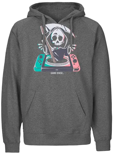 Game Over - gaming, console, game over, dth - Fairtrade Hoodie