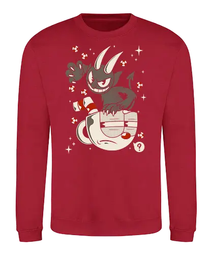 Devil Hd - cup, devil, gaming - Sweatshirt