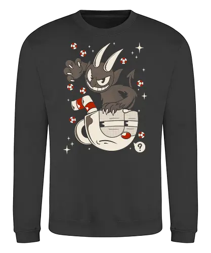 Devil Hd - cup, devil, gaming - Sweatshirt