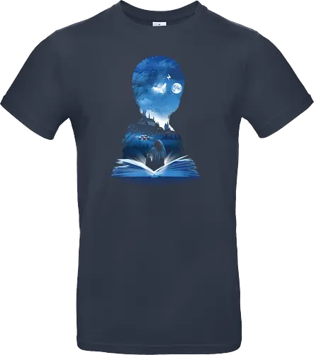 First Book of Magic - magic, magie, wizard, school, wizardry, witch, hexe, zauberer, schule, owl, eule, schloss, castle - Standard T-Shirt