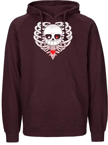Heart of Sans - sans, skelett, skeleton, indie - Fairtrade Hoodie