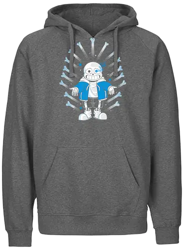 Power Sans - sans, gaming, skelett, skeleton - Fairtrade Hoodie