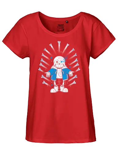 Power Sans - sans, gaming, skelett, skeleton - Fairtrade Girl Shirt
