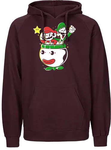 End Game - plumber, gaming, retro - Fairtrade Hoodie