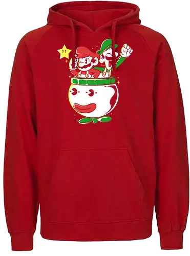 End Game - plumber, gaming, retro - Fairtrade Hoodie