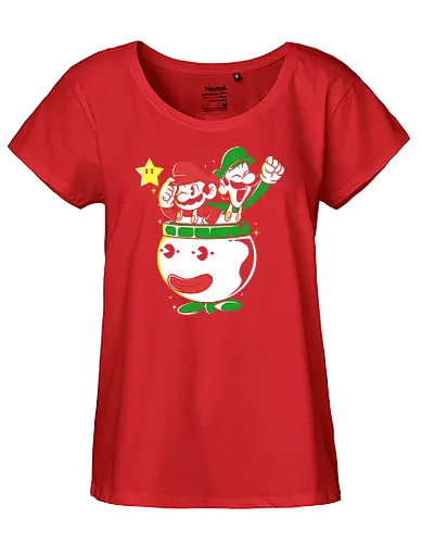 End Game - plumber, gaming, retro - Fairtrade Girl Shirt