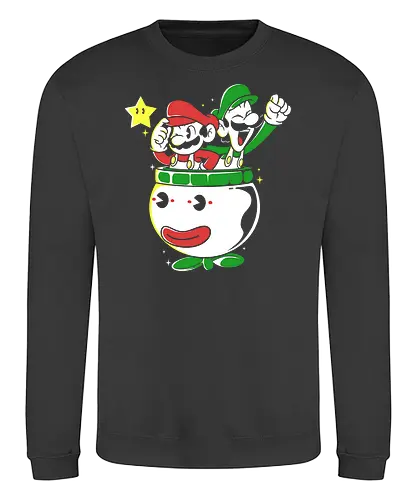 End Game - plumber, gaming, retro - Sweatshirt