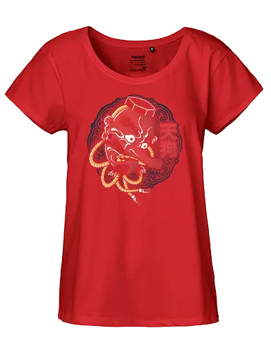 Tengu Japanese Mask - tengu, mask, japan - Fairtrade Girl Shirt