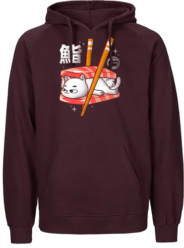 Sushicat - sushi, cat, katze, food - Fairtrade Hoodie