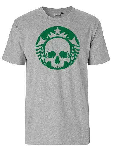 Skull Coffee - coffee, kaffee, skull, schädel - Fairtrade T-Shirt