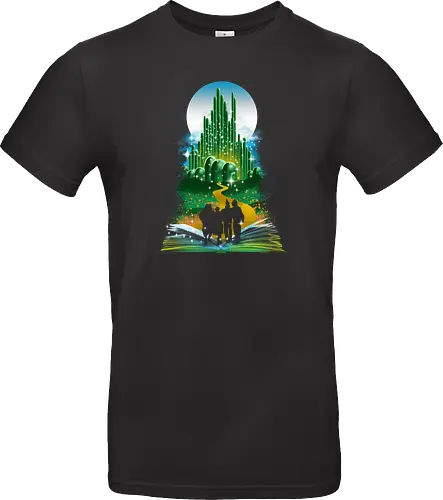 Wizard of Books - wizard, oz, dorothy, zauberer, witch, hexe, judy garland, tinman, löwe, vogelscheuche, lion, scarecrow - Standard T-Shirt