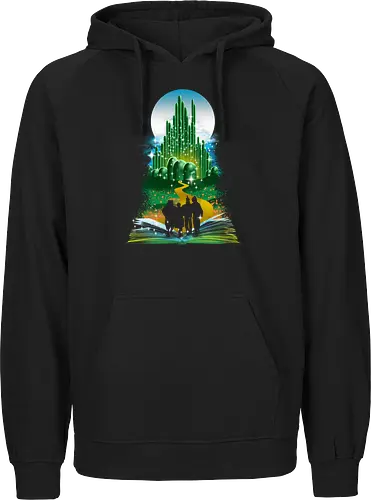 Wizard of Books - wizard, oz, dorothy, zauberer, witch, hexe, judy garland, tinman, löwe, vogelscheuche, lion, scarecrow - Fairtrade Hoodie