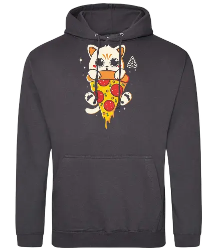 Pizzacat - cat, pizza, pizzalove, cute - Standard Hoodie