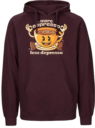 More espresso - Espresso, coffee, depresso, kaffee - Fairtrade Hoodie