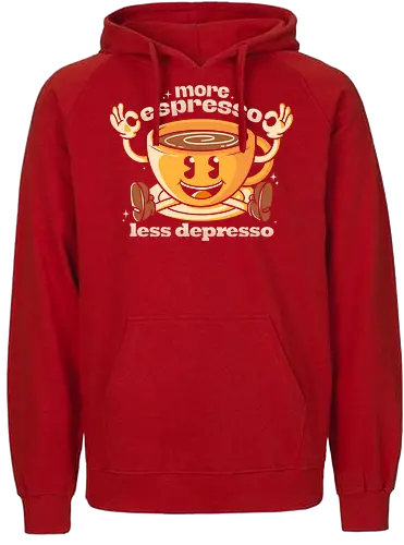 More espresso - Espresso, coffee, depresso, kaffee - Fairtrade Hoodie