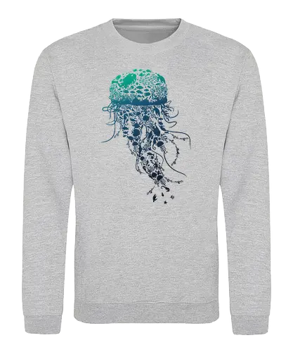 Jelly - Qualle, Jellyfish, koralle, Riff, meer, fish, fische - Sweatshirt