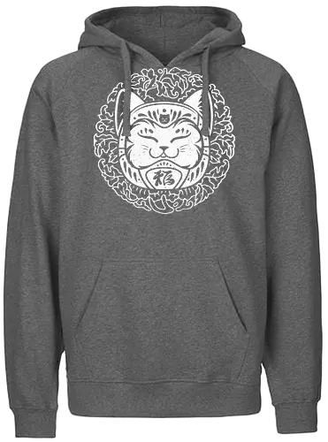 Daruma cats - daruma, cat, katze, lucky - Fairtrade Hoodie