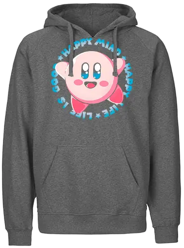 Life is Good - round, pink, happy - Fairtrade Hoodie