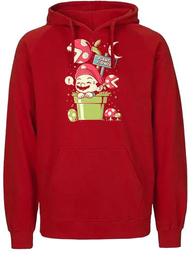 Plant a Flower - flower, plumber, italia, gaming - Fairtrade Hoodie