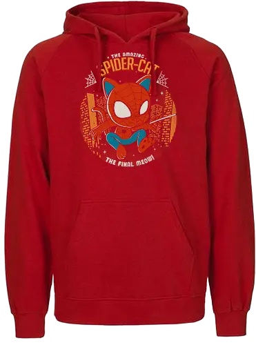 Spider Cat - spider, cat, hero, comic - Fairtrade Hoodie