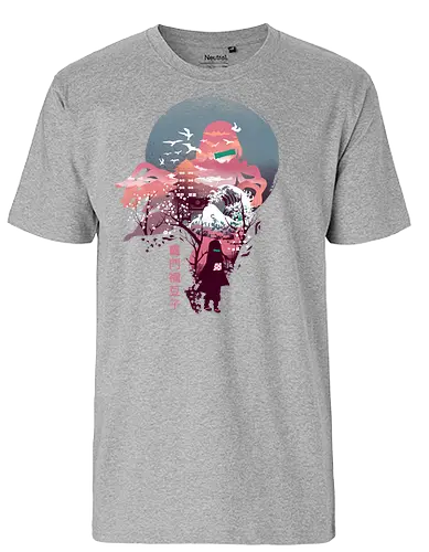 Ukiyo Slayer 4 - ukiyo-e, demon, slayer, anime, Nezuko - Fairtrade T-Shirt