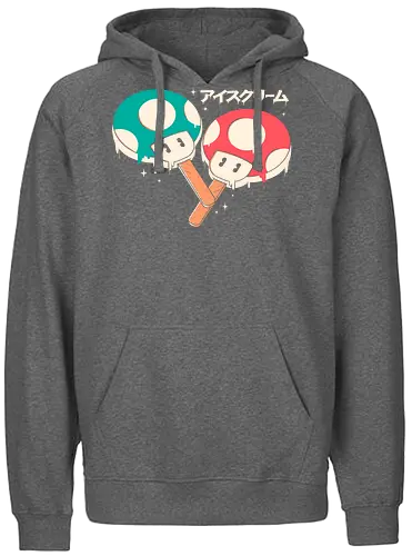 Ice Mushroom - mushroom, ice, Popsicle, mario - Fairtrade Hoodie