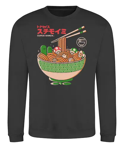 Super Ramen - ramen, suppe, mario, jump'n'run - Sweatshirt